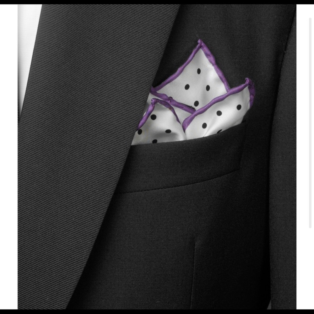 SOLD Ben Silver Charleston NWT Silk Pocket Square - Picture 10 of 12